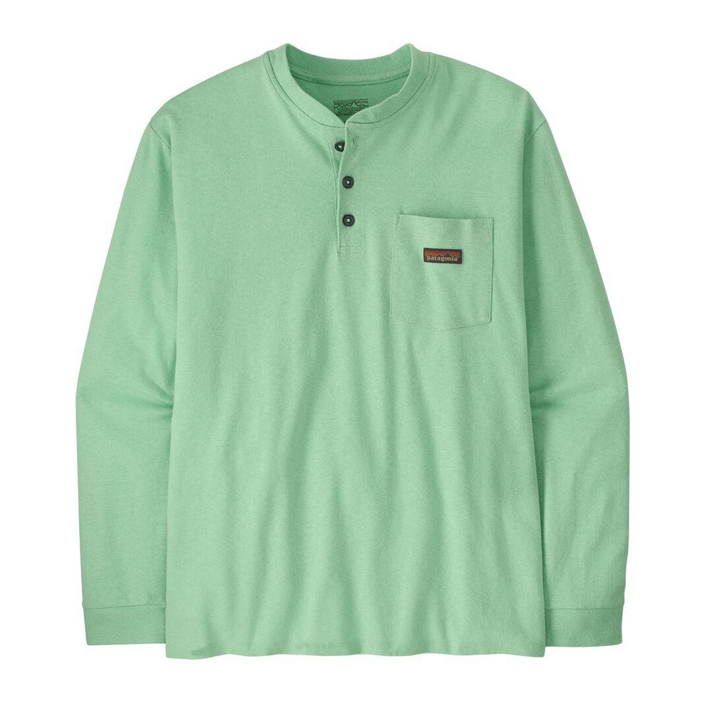 Long-Sleeved Work Henley Pocket Tee
