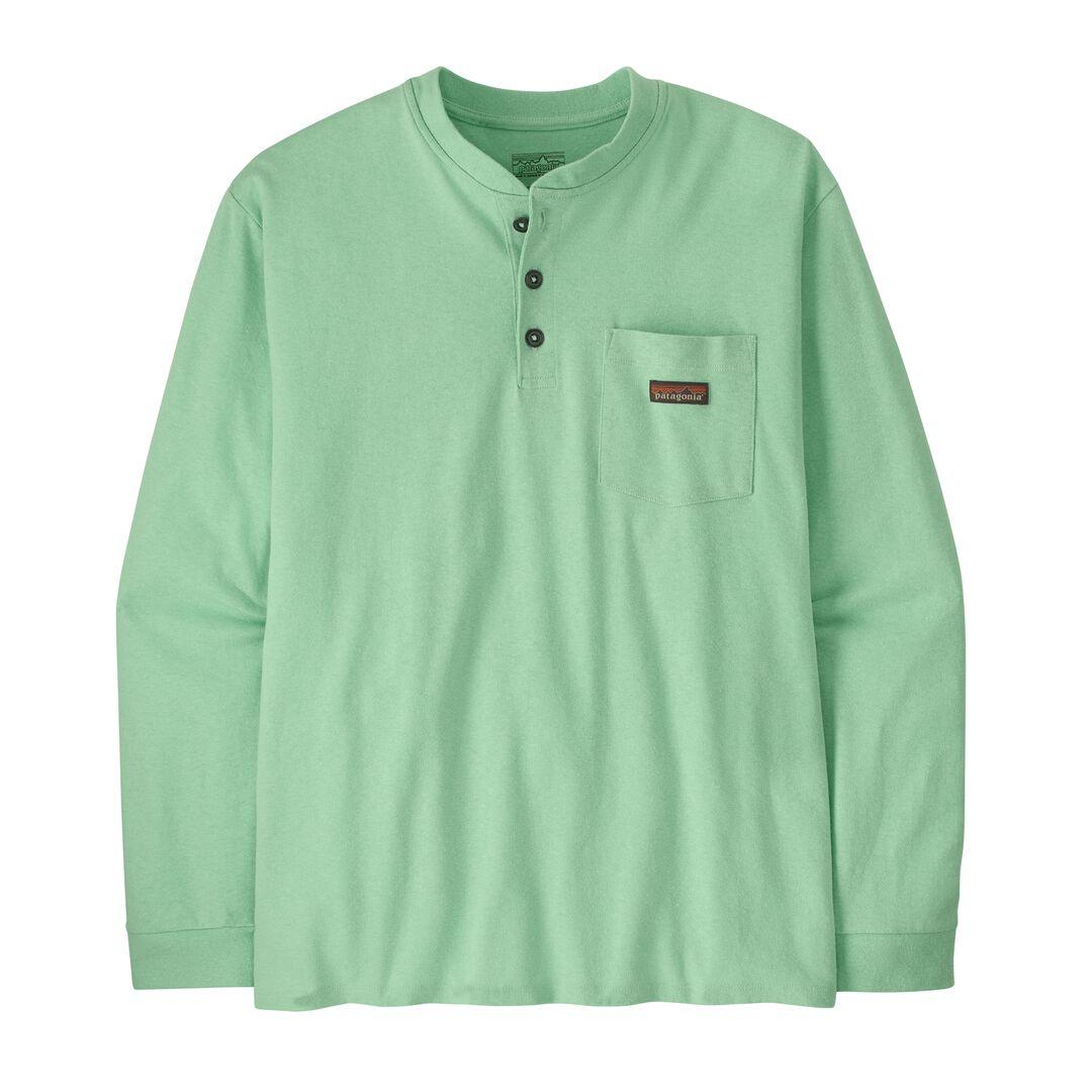 Long-Sleeved Work Henley Pocket Tee