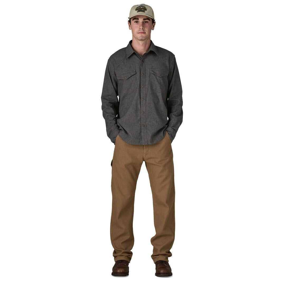 Long-Sleeved Western Snap Work Shirt