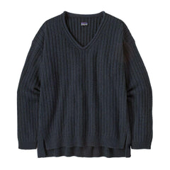 Recycled Wool-Blend V-Neck Sweater