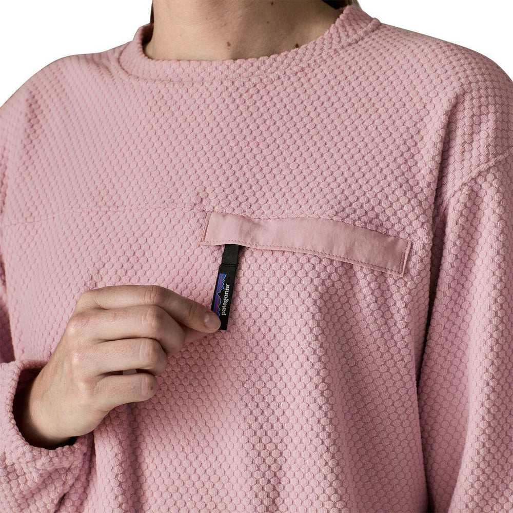 Textured Fleece Crewneck Sweatshirt