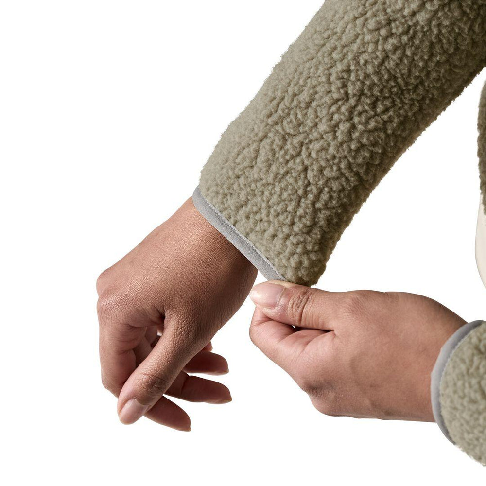 Retro Pile Fleece Marsupial Pullover
